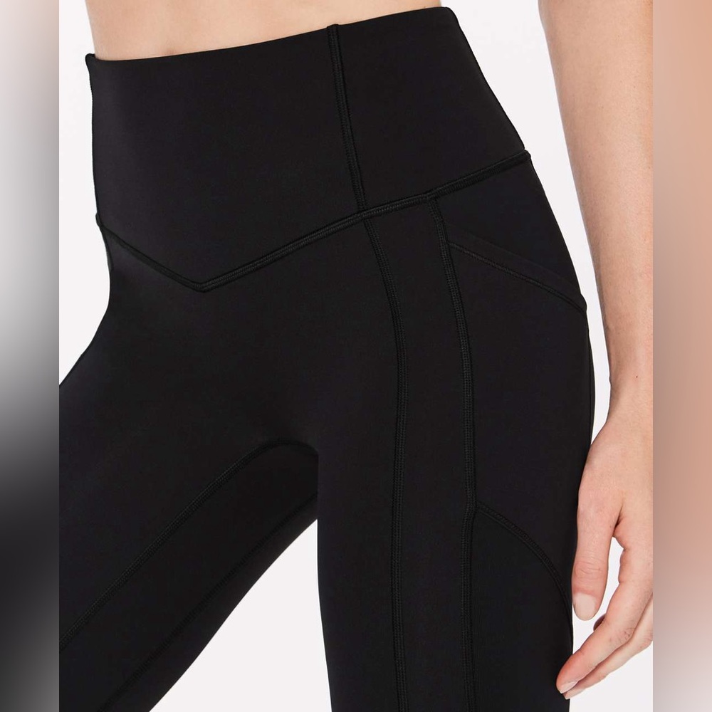 Lululemon All The Right Places Crop II Leggings *23" Size 8 in Black Activewear - Picture 4 of 13